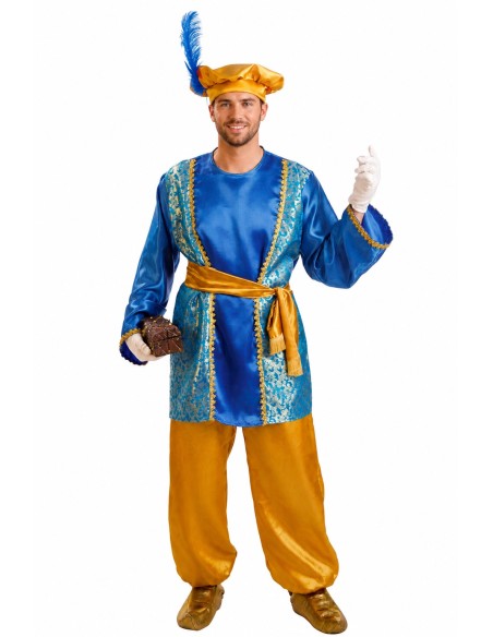 Fantasia Pajem Melchior Tamanho L | Fantasias para Adultos O Rei do Carnaval